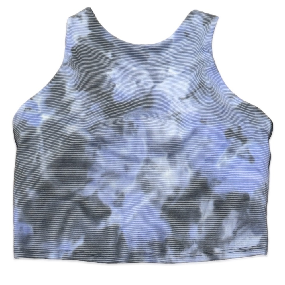 Athleta Blue Digi Crop Top